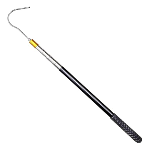 PHMING Teleskopstange mit Haken Edelstahl, Teleskopstäbe mit 8-MM-Universalanschluss, Markisenöffner-Abzieherstange, für Haus, Werkstatt, Outdoor von PHMING