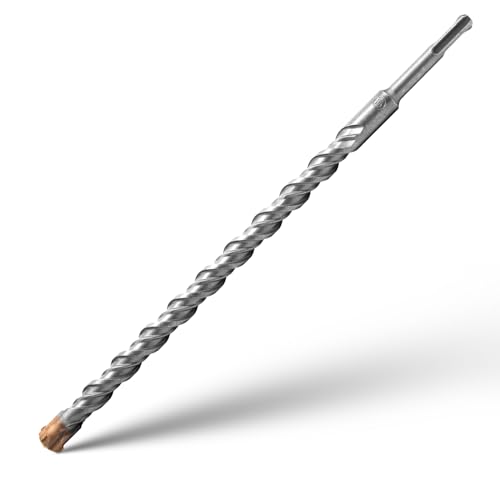 SDS Plus Professionell Hammerbohrer Betonbohrer mit 4 Hartmetall Schneiden Fliesenbohrer Metallbohrer Steinbohrer Betonbohrer Schlagbohrmaschine Bohren für Beton, Naturstein, Ziegelmauer 18mm x 350mm SDS Plus Professionell Hammerbohrer Betonbohrer mit 4 Hartmetall Schneiden Fliesenbohrer Metallbohrer Steinbohrer Betonbohrer Schlagbohrmaschine Bohren für Beton, Naturstein, Ziegelmauer 18mm x 350mm von PHMNZIP