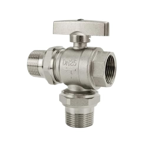 1/2" 3/4" 1" Weiblich Männlich Männlich Nickel Messing Union Socket Tee 3 Wege Ball Regulierung Schalter Sanitär Wasser Dampf(0.75 Inch) von PHNOITPQ