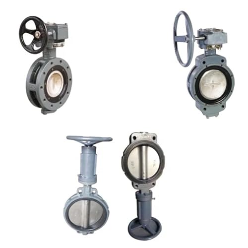 Center-pivoted Wafer Screw Driven Double Eccentric Clamp Flange Type Butterfly Valves Pneumatic Actuator For Ship Marine von PHNOITPQ