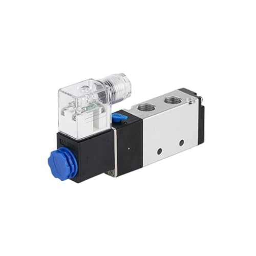 Magnetventil 4 V Umkehrventil pneumatisches Steuerventil AC220 V Zweipositions-Fünfwege-Elektroventil(4V230-08) von PHNOITPQ