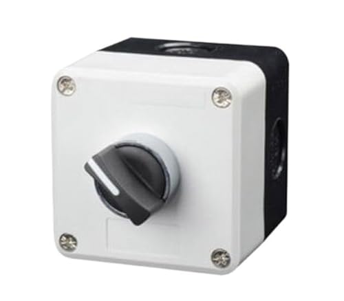 Neu XB2 Metallknopfschalter Steuerkasten Start Stop Industrielle Identifikation Symbol selbstrückstellender kreisförmiger Not-Aus-Schalter(1Hole-01) von PHNOITPQ