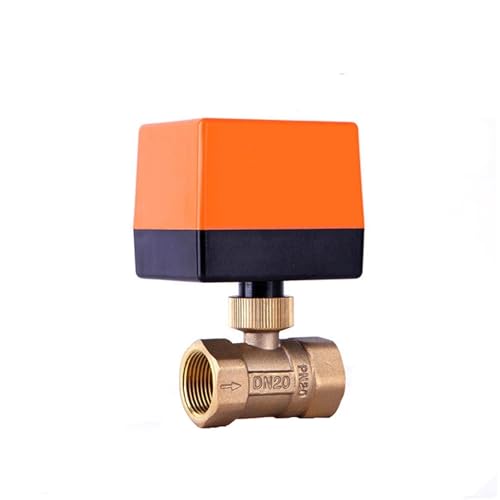 PHNOITPQ 1/2" 3/4" 1" Motorized Ball Valve 220V 12V 24V 3-Wire 2 Point Control Brass Electric Ball Valve(1",DC12-24V) von PHNOITPQ