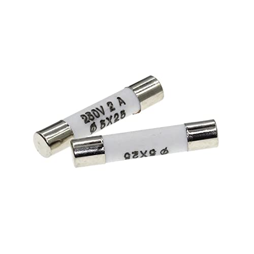 PHNOITPQ 10PCS RO55 Flinke Keramiksicherung 5 * 25mm Sicherung 250V 0,5A 1A 2A 3A 4A 6A 8A 10A 15A 20A 25A 30A 5x25(10PCS 0.5A) von PHNOITPQ