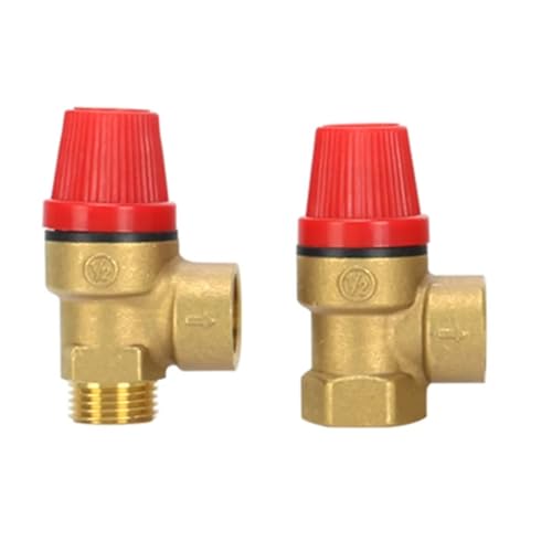 PHNOITPQ 1pcs Brass Safety Valve Drain Relief Switch for Solar Water Heater Inner & Outer Wire Brass Safety Valve 1/2" 3/4"(3/4",Female Female_4BAR) von PHNOITPQ