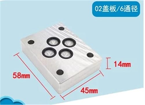PHNOITPQ Aluminium Hydraulic Valve Oilfield Cover blind Board Solenoid Valve Manifold(02) von PHNOITPQ