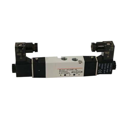 PHNOITPQ DREI-Position Fünf-Wege-Magnetventil 4V130C-06 4V130E-06 4V130P-06 24V 220V 110V(4V130C-06 DC24V) von PHNOITPQ