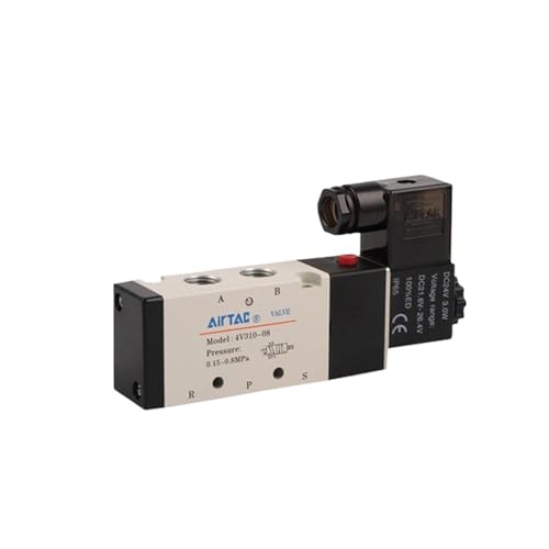 PHNOITPQ Das Fünfwege-Magnetventil 4V310-10/220V/4V210-08 mit Zwei Positionen steuert die Luftventilumkehr(4V110-06 DC24V) von PHNOITPQ