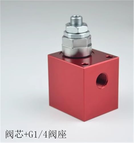 PHNOITPQ Hydraulic Thread Insertion Pressure regulating YF06-00 Porous Overflow Valve Power Unit Accessory RV08-01(Rosso) von PHNOITPQ