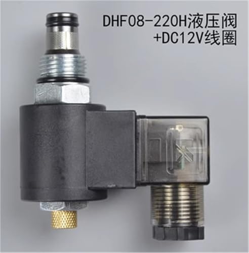 PHNOITPQ Hydraulic Threaded Plug-in Solenoid Valve for Pressure Relief, Two Position Two Normally Closed DHF08-220H LSV08-2NCPM(12V) von PHNOITPQ