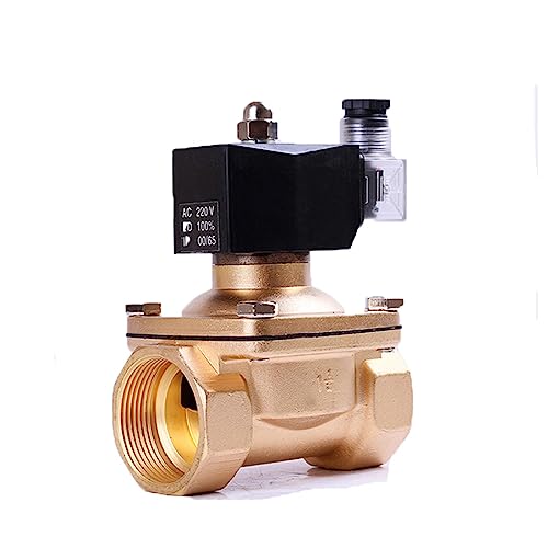 PHNOITPQ 1-1/2" normalerweise geschlossenes Magnetventil Wasser IP65 wasserdichtes DN40 Messing-Magnetventil mit LED-Betriebsanzeige(G-24VAC) von PHNOITPQ