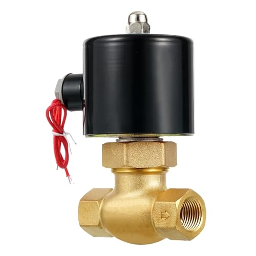US-20 2L-20 3/4" 2Position 2Wege NC Hochtemperatur-Dampfmagnetventil aus Messing DC12V/24V AC24/36V/110V/220V/380V PTFE-Pilot(AC110V) von PHNOITPQ