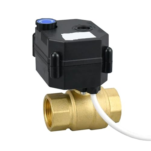 Waterproof Motorized Ball Valve With Manual Switch 12VDC 24VDC Brass Electrical Ball Valves DN15 DN20 DN25(DN25,12VDC_CR01) von PHNOITPQ