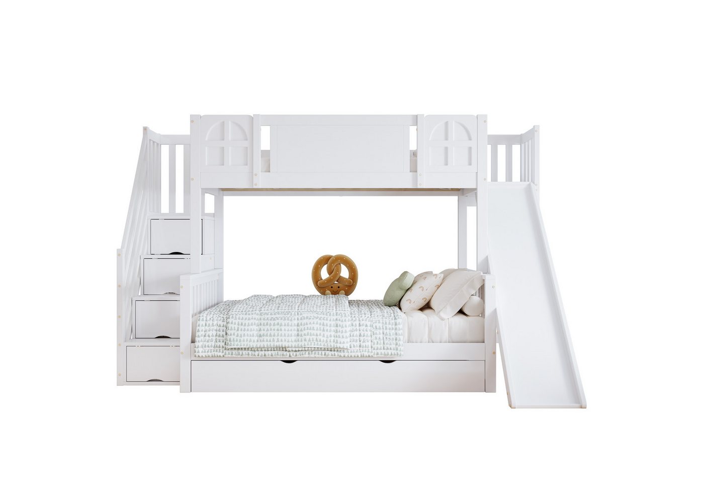 PHOEBE CAT Etagenbett Kinderbett 90x200cm+120x200cm, mit Rutsche, Stauraumtreppe, Fenster und Schublade PHOEBE CAT Etagenbett Kinderbett 90x200cm+120x200cm, mit Rutsche, Stauraumtreppe, Fenster und Schublade von PHOEBE CAT