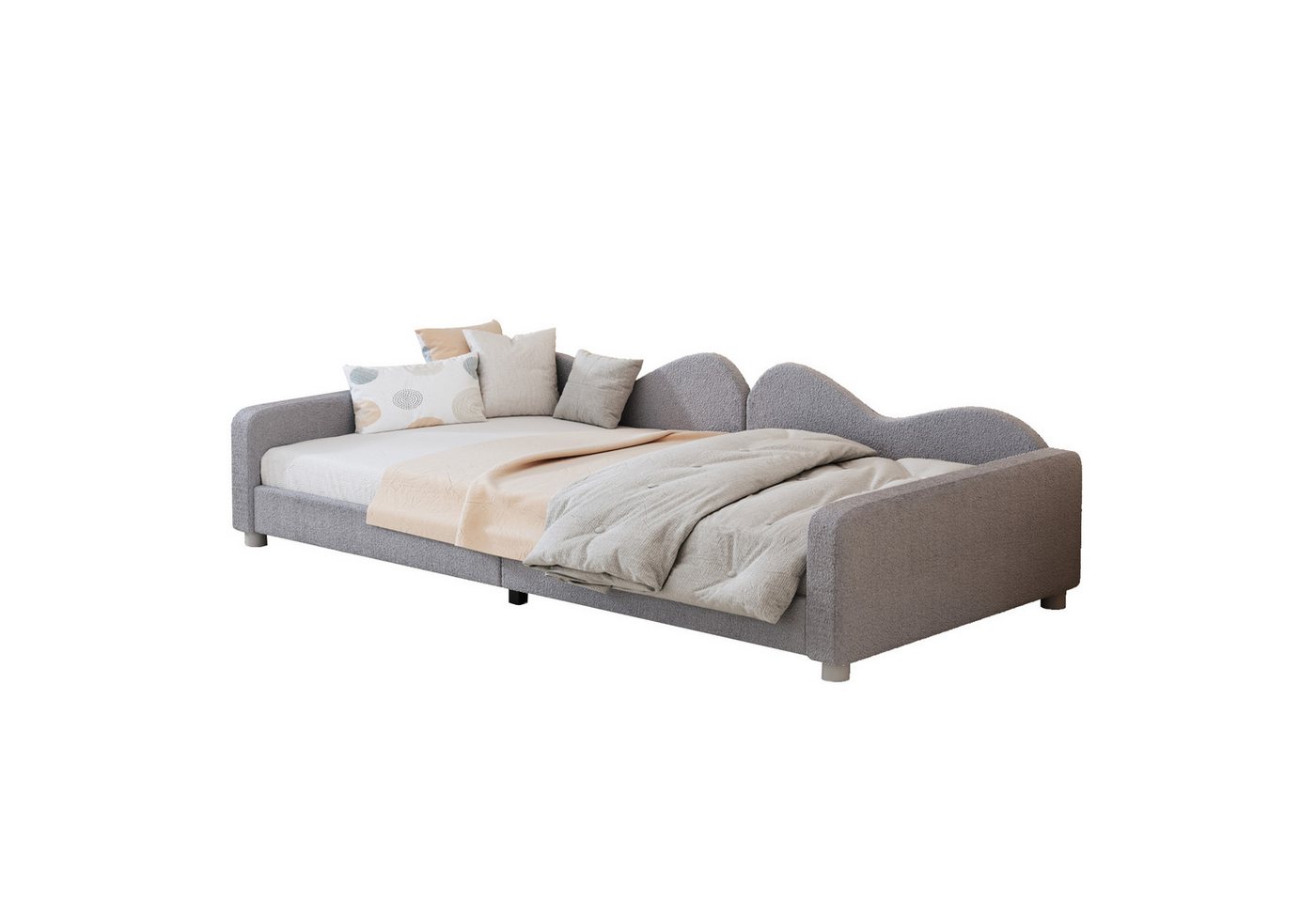 PHOEBE CAT Polsterbett, Kinderbett Schlafsofa mit Lattenrost 90x200cm, Teddystoff PHOEBE CAT Polsterbett, Kinderbett Schlafsofa mit Lattenrost 90x200cm, Teddystoff von PHOEBE CAT