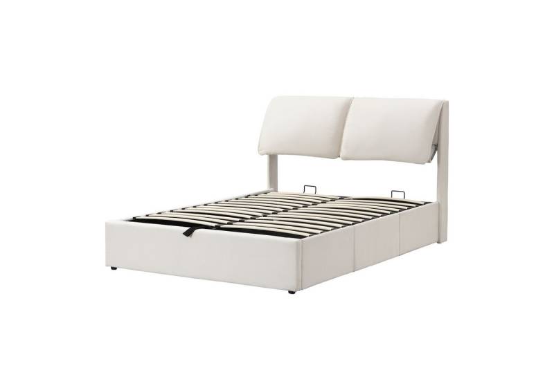 PHOEBE CAT Polsterbett (Doppelbett 140x200cm Stauraumbett), Hydraulisches Bett mit 3 Schubladen, Bettkasten zur Aufbewahrung, Samt von PHOEBE CAT