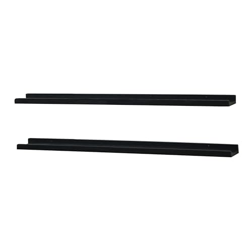 PHOENANCEE 120 cm großes Bilderregal mit Lippen-Design, Heizkörperregal, Fotoregal, langes dekoratives schwebendes Bilderregal für Wohnzimmer, Küche, Schlafzimmer, 2er-Set, schwarz PHOENANCEE 120 cm großes Bilderregal mit Lippen-Design, Heizkörperregal, Fotoregal, langes dekoratives schwebendes Bilderregal für Wohnzimmer, Küche, Schlafzimmer, 2er-Set, schwarz von PHOENANCEE