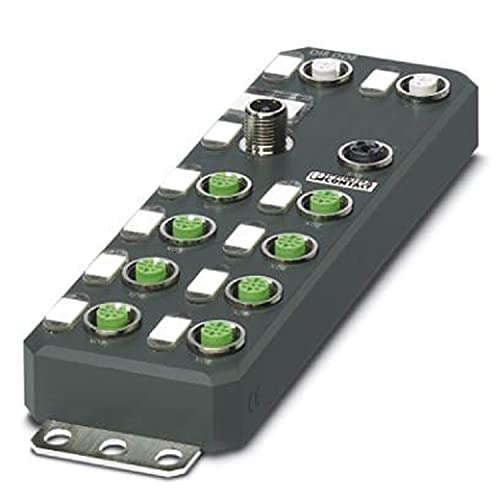 PHOENIX CONTACT AXL E EIP DI8 DO8 M12 6P Dezentrales I/O-Gerät, 500mA, 24V DC, 547.000g Gewicht, Anthrazit PHOENIX CONTACT AXL E EIP DI8 DO8 M12 6P Dezentrales I/O-Gerät, 500mA, 24V DC, 547.000g Gewicht, Anthrazit von PHOENIX CONTACT