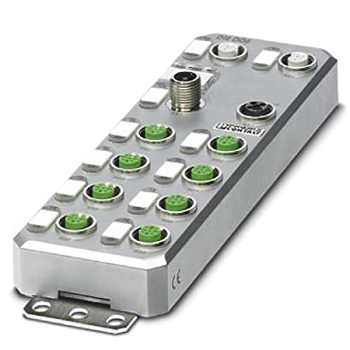 PHOENIX CONTACT AXL E PN DI8 DO8 M12 6M Axioline E Digitalein/Ausgabegerät, M12 Schnellanschlusstechnik, 8 Digitale Eingänge, 24VDC, 4 Leiter Anschlusstechnik, 739.000g Gewicht von PHOENIX CONTACT