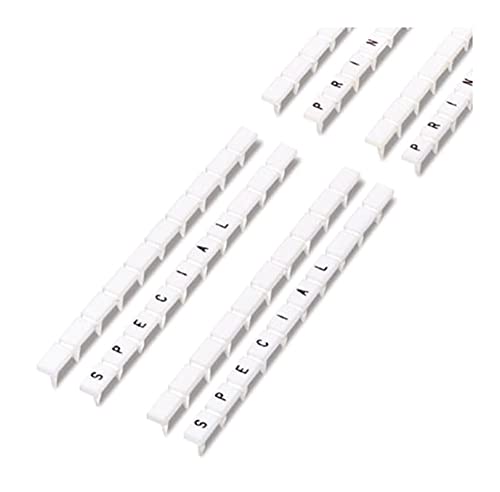 PHOENIX CONTACT BN-ZB 8/WH-100:UNBEDRUCKT Bezeichnungsnagel Zackband, für 8mm Klemmenbreite, 7mm x 4mm Schriftfeldgröße, 1000 Einzelschilder, Weiß, 100 Stück von PHOENIX CONTACT
