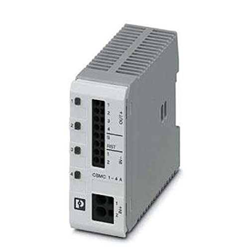 PHOENIX CONTACT CBMC E4 24DC/1-4A S-R Mehrkanaliger, Elektronischer Geräteschutzschalter zum Schutz von Vier Verbrauchern an 24V DC bei Überlast und Kurzschluss, 90mm Höhe, 36 mm Breite PHOENIX CONTACT CBMC E4 24DC/1-4A S-R Mehrkanaliger, Elektronischer Geräteschutzschalter zum Schutz von Vier Verbrauchern an 24V DC bei Überlast und Kurzschluss, 90mm Höhe, 36 mm Breite von PHOENIX CONTACT