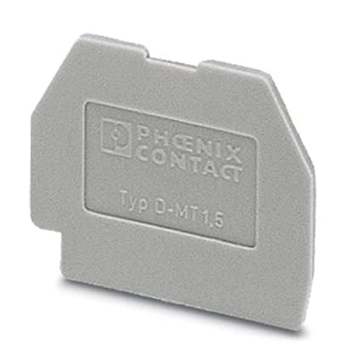 PHOENIX CONTACT D-MT 1.5 Abschlussdeckel, 1mm Breite, Grau, 1 Stück von PHOENIX CONTACT