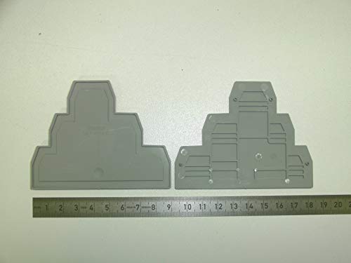 PHOENIX CONTACT D-UT 2.5-3L Abschlussdeckel, 90mm Länge, 2.2mm Breite, 69.8mm Höhe, Grau, 50 Stück von PHOENIX CONTACT
