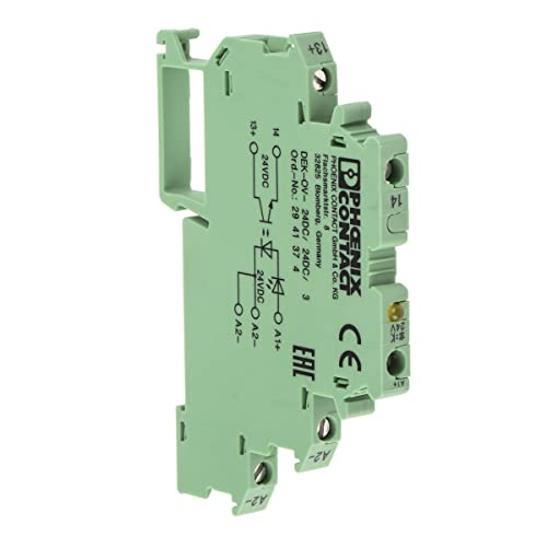 PHOENIX CONTACT DEK-OV-24DC/24DC/3 Solid-State-Relaisklemme, 24VDC Eingang, 6.2mm Klemmenbreite, 10 Stück von PHOENIX CONTACT