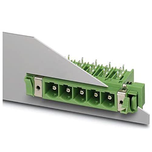 PHOENIX CONTACT DFK-PC 6-16/5-GFU-10.16 Leiterplattengrundleiste, 1000V, 76A, 5 Polzahl, 5 Potenziale, 1 Reihen, 10.16mm Rastermaß, 4.1mm Pinlänge, Grün, 10 Stück von PHOENIX CONTACT