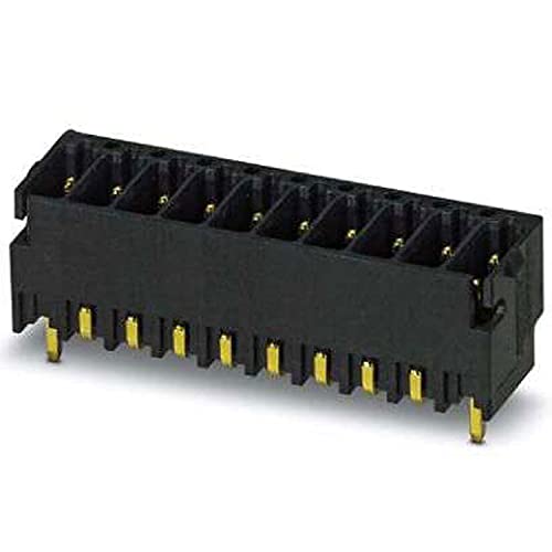 PHOENIX CONTACT DMCV 0,5/13-G1-2,54 SMD R56 Leiterplattengrundleiste, Nennquerschnitt 0,5 mm², Farbe schwarz, Anzahl der Anschlüsse 26, Artikelfamilie DMCV 0,5/..-G1-SMD, Rastermaß 2,54 mm, 330 Stück von PHOENIX CONTACT