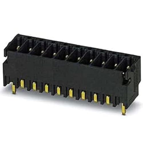 PHOENIX CONTACT DMCV 0,5/16-G1-2,54 SMD R72 Leiterplattengrundleiste, Nennquerschnitt 0,5 mm², Farbe schwarz, Anzahl der Anschlüsse 32, Artikelfamilie DMCV 0,5/..-G1-SMD, Rastermaß 2,54 mm, 330 Stück von PHOENIX CONTACT