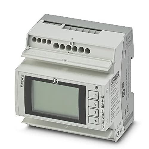 PHOENIX CONTACT EEM-MA371 Multifunktionales Energiemessgerät mit Direktem Rogowskianschluss und Integrierter Modbus/TCP-Schnittstelle, 71.9mm Länge, Grau von PHOENIX CONTACT