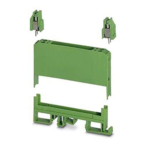 PHOENIX CONTACT EMG 10-LG/SET Elektronikgehäuse-Set, Bestehend aus Elektronikgehäuse und Print-Klemmenblöcken, 10mm Breite, 75mm Länge, Grün, 10 Stück von PHOENIX CONTACT