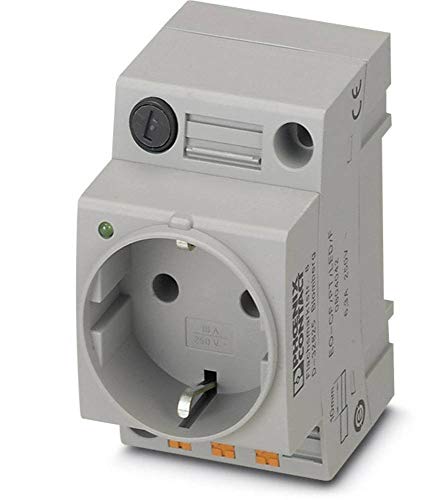PHOENIX CONTACT EO-CF/PT/LED/F Steckdose, Steckgesicht Typ CE, Push-in-Federanschluss, Leuchtanzeige, 82.160g, Grau, 5 Stück PHOENIX CONTACT EO-CF/PT/LED/F Steckdose, Steckgesicht Typ CE, Push-in-Federanschluss, Leuchtanzeige, 82.160g, Grau, 5 Stück von PHOENIX CONTACT