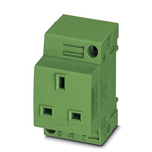 PHOENIX CONTACT EO-G/UT/SH/GN Steckdose, Steckgesicht Typ G, Schraubanschluss, 85.380g, Grün, 5 Stück PHOENIX CONTACT EO-G/UT/SH/GN Steckdose, Steckgesicht Typ G, Schraubanschluss, 85.380g, Grün, 5 Stück von PHOENIX CONTACT