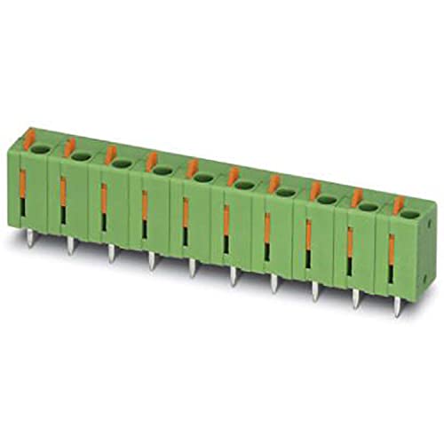 PHOENIX CONTACT FFKDSA1V2-7.62-3 PCB terminal block, 17.5A, 630V, 3 potentials, 1 row, 3 number of positions, 7.62mm pitch, 3.4mm pin length, green, 50 pieces von PHOENIX CONTACT