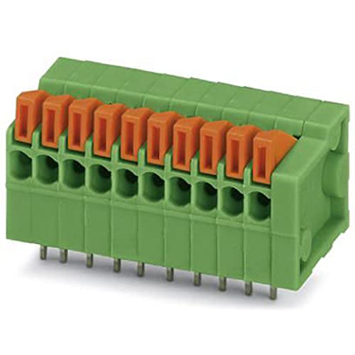 PHOENIX CONTACT FFKDSA1H-2,54-8 printed circuit board terminal block, 6 A nominal current, 160 V nominal voltage, 0.5 mm² nominal cross-section, 2.54 mm pitch, green, 50 pieces von PHOENIX CONTACT