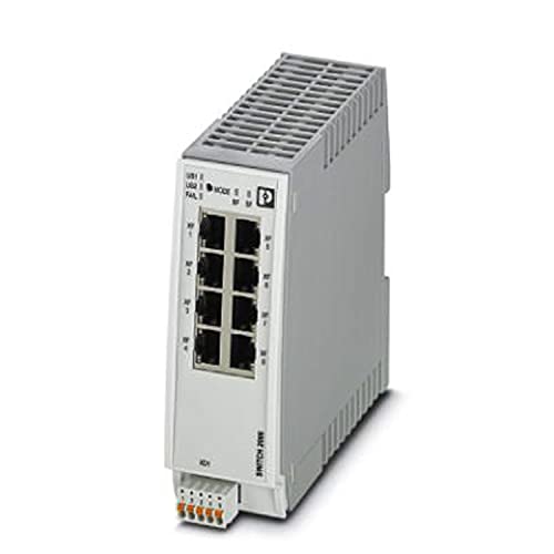 PHOENIX CONTACT FL SWITCH 2308 PN Industrieller Ethernet Switch 2000, 8 RJ45-Ports 10/100/1000 MBit/s, IP20, Profinet Conformance-Class B Schutzart von PHOENIX CONTACT