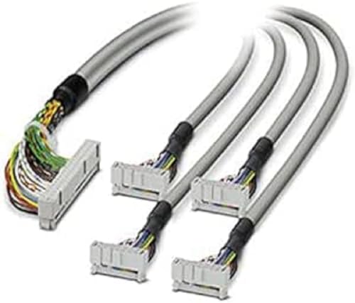 PHOENIX CONTACT FLK 40/4X14/EZ-DR/100/OB32 Konfektioniertes Rundkabel, Steuerung Allen-Bradley SLC 500, Anschluss 1 IDC/FLK-Buchsenleiste (1x 40-polig), Anschluss 2 IDC/FLK-Buchsenleiste (4x 14-polig) von PHOENIX CONTACT