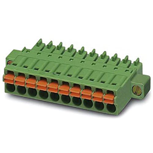 PHOENIX CONTACT FMC 1,5/5-STF-3,81 Leiterplattensteckverbinder, Grün, 8 A, 160 V, 5 Polzahl, FMC 1,5/..-STF Artikelfamilie, 3.81 mm Rastermaß, 50 Stück von PHOENIX CONTACT