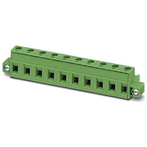 PHOENIX CONTACT GMSTB 2.5/10-STF-7.62 Leiterplattenstecker, 2.5 mm² Nennquerschnitt, 10 Anzahl der Anschlüsse, GMSTB 2,5/..-STF Reichweite, 7.62 mm Rastermaß, Grün, 50 Stück von PHOENIX CONTACT