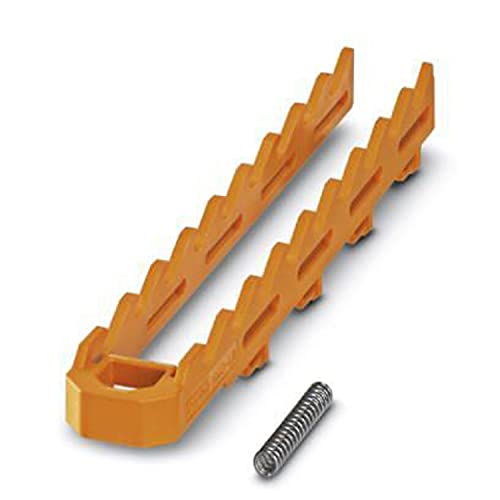 PHOENIX CONTACT HSC-LR 9U KIT 2003 Tragschienengehäuse, 9U, Lock-and-Release-System, Breite 16,1 mm, Höhe 111,8 mm, Tiefe 8,8 mm, Orange (2003), 10 Stück von PHOENIX CONTACT