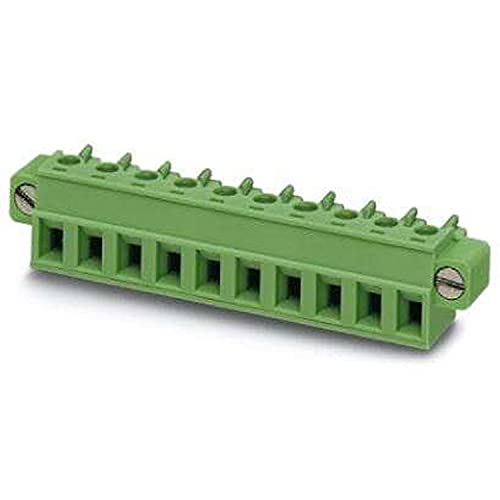 PHOENIX CONTACT MC 1.511-STF-5.08 PCB connector, nominal cross-section 1.5 mm², green, number of connections 11, article family MC 1.5..-STF, pitch 5.08 mm, 50 pieces PHOENIX CONTACT MC 1.511-STF-5.08 PCB connector, nominal cross-section 1.5 mm², green, number of connections 11, article family MC 1.5..-STF, pitch 5.08 mm, 50 pieces von PHOENIX CONTACT