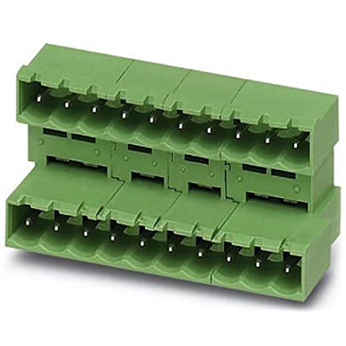PHOENIX CONTACT MDSTBA 2.52-GR PCB header, 2.5 mm² nominal cross-section, 2 number of positions per row, MDSTBA 2.5..-G range, 5 mm pitch, green, 50 pieces PHOENIX CONTACT MDSTBA 2.52-GR PCB header, 2.5 mm² nominal cross-section, 2 number of positions per row, MDSTBA 2.5..-G range, 5 mm pitch, green, 50 pieces von PHOENIX CONTACT