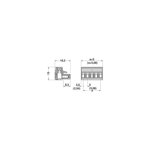 PHOENIX CONTACT MSTB 2,5/9-ST-5,08 Leiterplattenstecker, Grün, 2.5 mm² Nennquerschnitt, 9 Anschlüsse, MSTB 2,5/..-ST, 5.08mm Rastermaß, 50 Stück von PHOENIX CONTACT