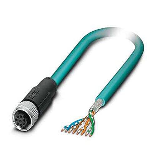 PHOENIX CONTACT NBC-5.0-94B/FS SCO US Netzwerkkabel, 8 Polig, 5m Kabellänge, 259.000g, Wasserblau PHOENIX CONTACT NBC-5.0-94B/FS SCO US Netzwerkkabel, 8 Polig, 5m Kabellänge, 259.000g, Wasserblau von PHOENIX CONTACT
