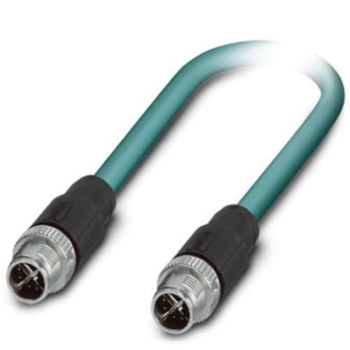 PHOENIX CONTACT NBC-M12MSX/1.0-94F/M12MSX Netzwerkkabel, 10 GBit/s Ethernet circat6a, CC Link IE circaT6A 10 GBit/s, 8 Polig, PUR Halogenfrei, M12/IP67 Stecker Gerade, 1m Kabellänge, Wasserblau PHOENIX CONTACT NBC-M12MSX/1.0-94F/M12MSX Netzwerkkabel, 10 GBit/s Ethernet circat6a, CC Link IE circaT6A 10 GBit/s, 8 Polig, PUR Halogenfrei, M12/IP67 Stecker Gerade, 1m Kabellänge, Wasserblau von PHOENIX CONTACT