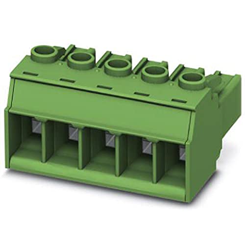 PHOENIX CONTACT PC 5/4-ST2-7,62 Leiterplattenstecker, Grün, 6 mm² Nennquerschnitt, 4 Anschlüsse, PC 5/..-ST2 Artikelfamilie, 7.62 mm Rastermaß, 50 Stück von PHOENIX CONTACT