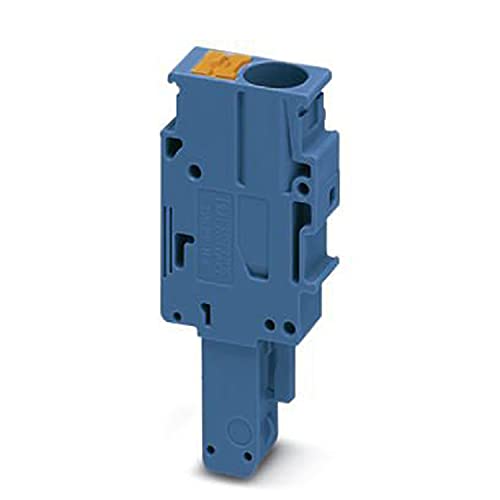 PHOENIX CONTACT PP-H 6/1-L BU Stecker, Blau, Selbstkonfektionierbar, 1000 V, 41 A, 1 Polzahl, 50 Stück von PHOENIX CONTACT