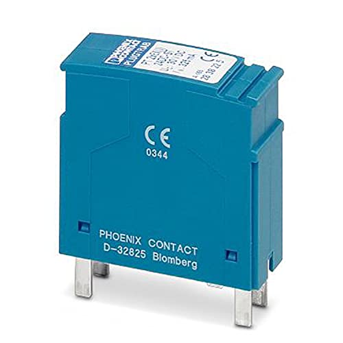 PHOENIX CONTACT PT 2XEX(I)-24DC-ST Überspannungsschutzstecker mit Schutzschaltung für zwei 2-Adrige Erdpotenzialfrei Betriebene Ex-i-Signalkreise, Himmelblau, 24 V DC, 10 Stück von PHOENIX CONTACT